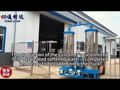 Paslanmaz Çelik 2 Tank Su Yumuşatıcı Sistemi Sürekli Çift Tank Su Yumuşatıcı